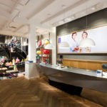 <p><strong>Jonas store construction, Mexx shop counter, PS real metal coating aluminium, retro style, polished </strong></p>

