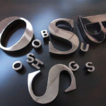 <p><strong>Letterings, acrylic glass, lasered, chrome optics coating<br />
</strong></p>
