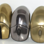 <p><strong>Computer mouses, PS real metal brass and gunsmoke, polished</strong></p>
