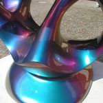 <p><strong>Coating: Special lacquering prism green<br />
</strong>Anselm Reyle, Life Enigma, 2007, bronze</p>
