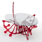 <p><strong>Proko Süd, table frame, stainless steel, mirror polished, colour glazed<br />
</strong></p>
